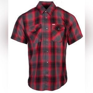 DIXXON Flannel Co Bamboo Blood Sweat Tears short sleeve shirt. Size Large NWT